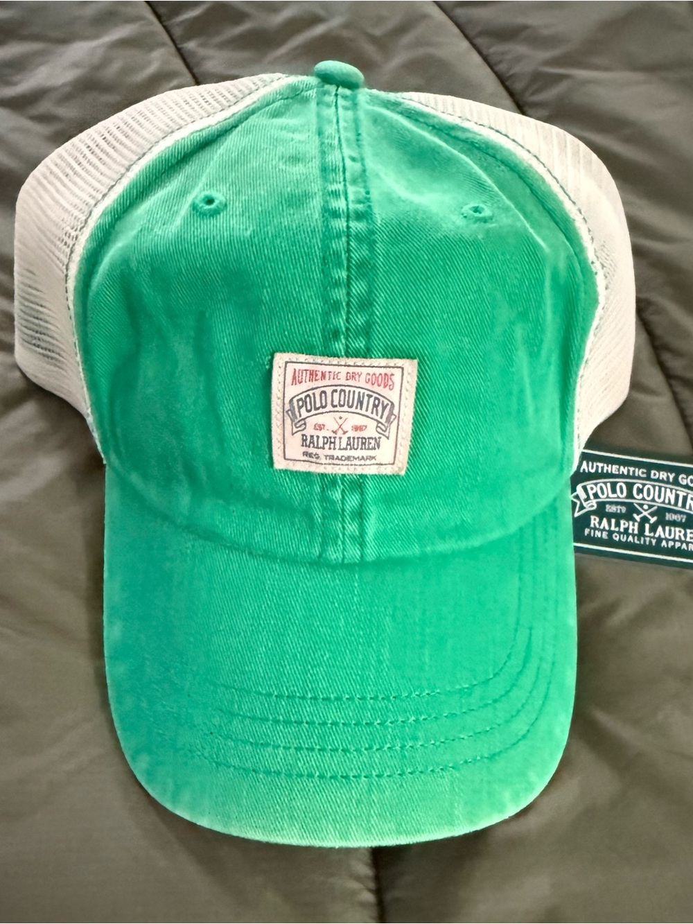 Ralph Lauren Polo Country 🟩 twill trucker cap